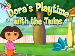 Game Dora the Explorer Dora's Playtime with the Twins online. Play for free