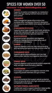 Spices for Women Over 50 🌿 #holisticmagazine | Holistic Magazine