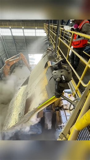 The first stage before the copper ore is processed #machinery | Alat Berat Mania