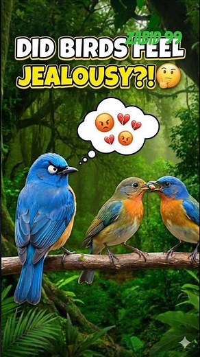 You Won't Believe Birds Feel Jealousy!? 🕊️🤭 #shorts