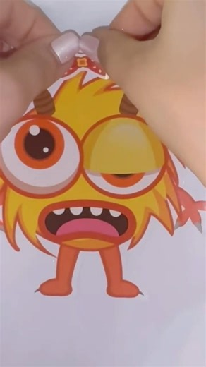 Monster sticker#monster #stickers #shortvideos #asmrsounds