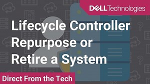 How to use the Repurpose or retire system feature of the PowerEdge Lifecycle Con