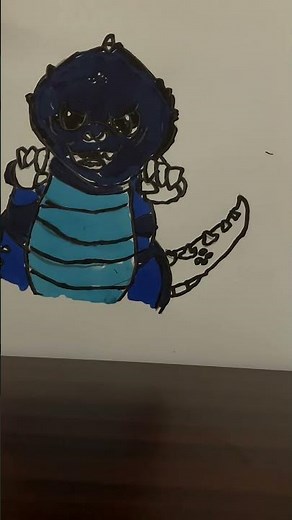 Drawing Chibi Godzilla! #drawing #Godzilla #shorts