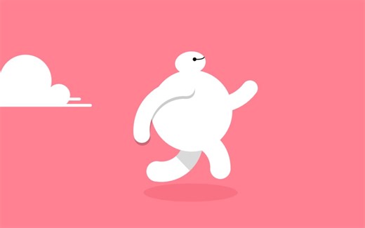 【PPT动画教程向】教你快速制作一个行走的大白(●—●)