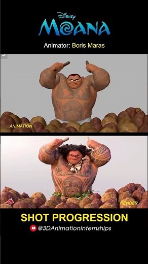 Moana | Marketing Shot Progression #shots