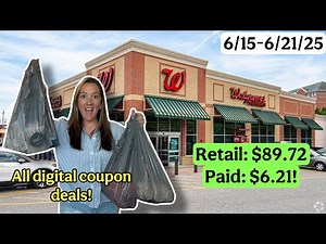 Walgreens Haul - Save 87% using all digital coupons & stacking deals! 6/15-6/21/25