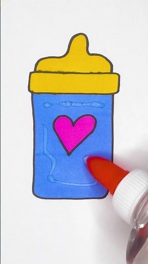 ⏪ Reverse Baby Bottle Drawing! 🍼🎨
