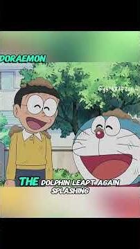 Nobita and Doraemon are fishing in an open space. #anime #animerecap #doraemon