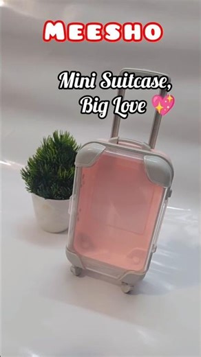 Mini Suitcase Unboxing 🧳 | Cute Aesthetic Desk Storage Box#cuteluggage#deskdecor#miniluggage#shorts