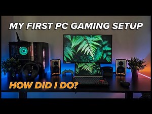 My First Gaming Desk Setup - Im A Huge Noob
