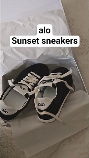 New Alo sunset sneakers, unboxing with me, So gorgeous and 🔥!!! #unboxing#alo#shopping