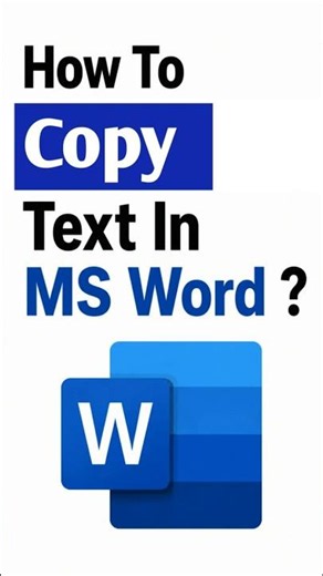 "Ctrl + C" Used In MS Word.⚡⚡MS Word Me Text Copy Kese Kere ?#shorts #msword