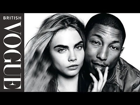 Pharrell Williams and Cara Delevingne get Happy on Set | All Access Vogue | British Vogue