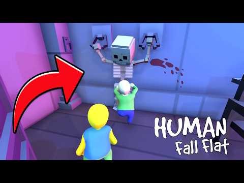 BALDI AND NOOB NEED TO ESCAPE CRAZY MINECRAFT WORLD in HUMAN FALL FLAT..!