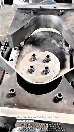 Metal Plate Forming Work Tool Using Press Forming Machine #worktool