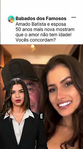 Amado Batista e esposa 50 anos mais nova mostram que o amor não tem idade! Vocês concordam?