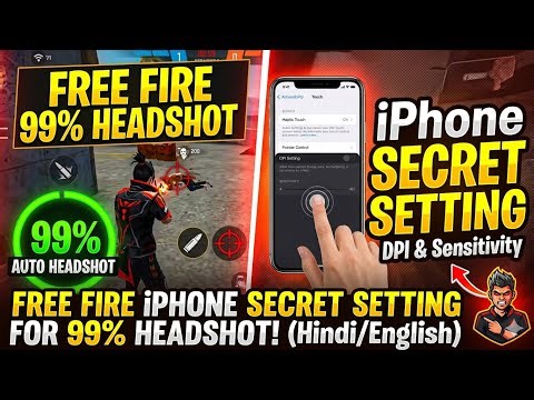 Free Fire iPhone Secret Settings for 99% Headshot 🎯 | iPhone DPI Settings 2026 (iOS)