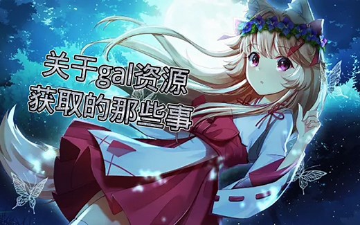 galgame保姆级教程！从资源获取到运行拆包。最细致的解说解决你玩gal时遇到的所有问题。第一期，前言以及浅谈一下资源获取问题。