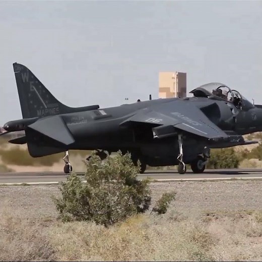 AV-8B Harrier vertical takeoff is insane #military #jet #aviation