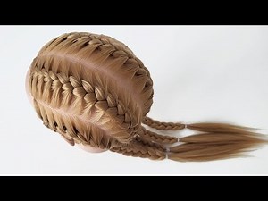 Easy and Slowly 4 French Braids – Braiding Tutorial