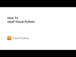 [Visual Python Tutorial] #01. How to Install Visual Python