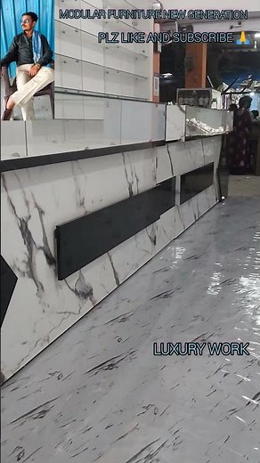Luxury Marble Finish Counter Design Ideas Trending 2026 | Stylish Marble Look Counter Designs |
