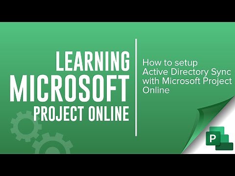 How to set up Active Directory synchronization with Microsoft Project Online