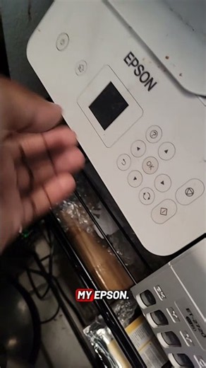 e11 Epson ink pad needs to be replaced. This code is simple to clear with a reset key #inkjetprinter