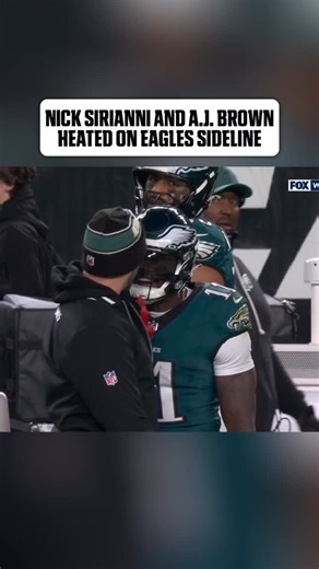 SportsCenter | Nick Sirianni and A.J. Brown with a heated exchange on the sidelines. (📺 FOX) | Instagram