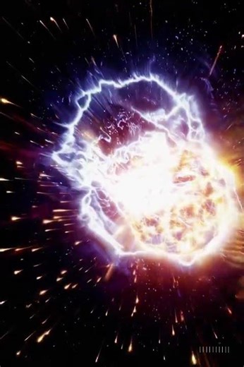 Cosmic Energy Burst ⚡🔥 | Exploding Star Cinematic #Shorts