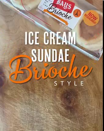 Indulge your sweet tooth with this decadent, delicious ice cream treat on Bays Brioche Style English Muffins. Best topped with strawberries and drizzled with chocolate. Trust us, it’s amazing. | Bays English Muffins