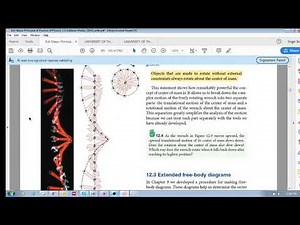 Chap 12.2 - Free rotation (a): rotation not constrained about a fixed axis