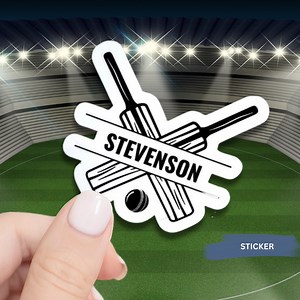 Cricket Bat Sticker Custom Design Team Accessory Item Personalized Sports Gift Label Maker Vinyl Decal Name Custom Equipment Label White - Etsy Australia