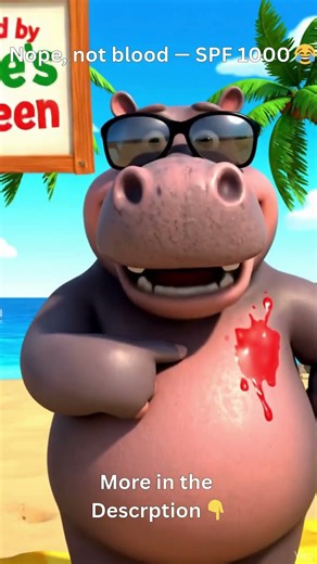 Hippos Make Their OWN Sunscreen! 🦛☀️😂 Weird Animal Facts #Shorts #MiniLore