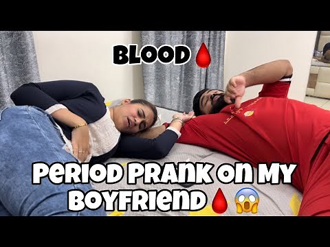 Period Blood Prank On My Boyfriend🩸😳 | Day 11 | #period #periodprank #prank