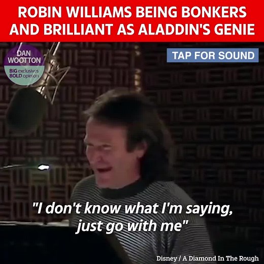- Robin Williams being bonkers and brilliant as Aladdin's Genie | We Love Robin