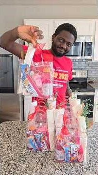 Packing thank you bags for my wife's labor & delivery team