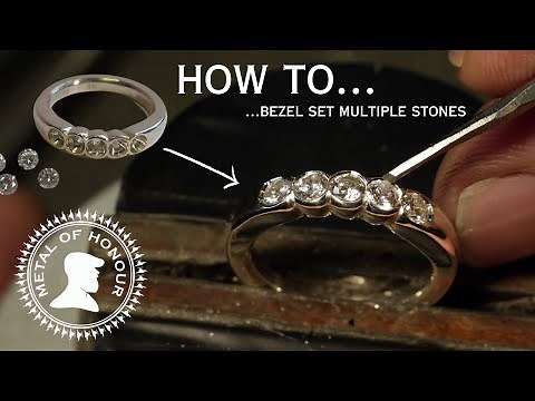 How To Bezel Set a 5 Stone Ring.