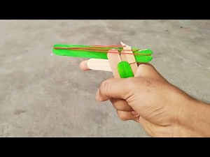 How to make a rubber band gun | Toy gun