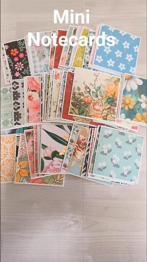 In the Studio Today: 100 Mini Notecards #papercrafts #diy #etsyseller