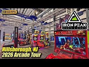 Iron Peak Sports & Events (Hillsborough NJ), January 2026 arcade tour, new 4K full walkthrough
