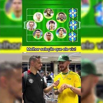 Melhor SELEÇÃO que FRED viu jogar. 🥶#futebol #seleçãobrasileira #shorts