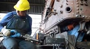 9.4K views · 211 reactions | It was a special treat for us to witness the process of hot riveting. It is a technique so rarely used these days, but we'll let Stathi explain that. :) As John says, we're witnessing history in action. We hope you enjoy as much as we did! | Western Maryland Scenic Railroad | Facebook