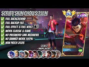 Script Skin Chou S.T.U.N - Stun No Password | Full Effect Voice | Patch Terbaru