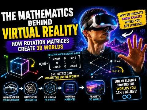The Mathematics of Virtual Reality: How Rotation Matrices Create 3D Worlds