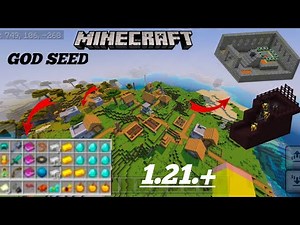 GOD SEED Best Seed in Minecraft Speed Run & Bedrock/Java edition 1.21.+ MCPEHindi