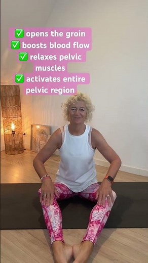 BEST pelvic floor exercises for menopause: Butterfly Stretch