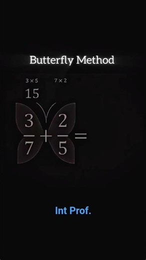Trick to Add fractions #maths #mathstricks #education #fraction #mathematics