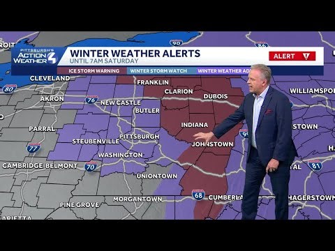 Ice Storm Warning & Winter Weather Advisory in Pennsylvania