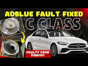 How do you reset the AdBlue indicator on the Mercedes C-Class?